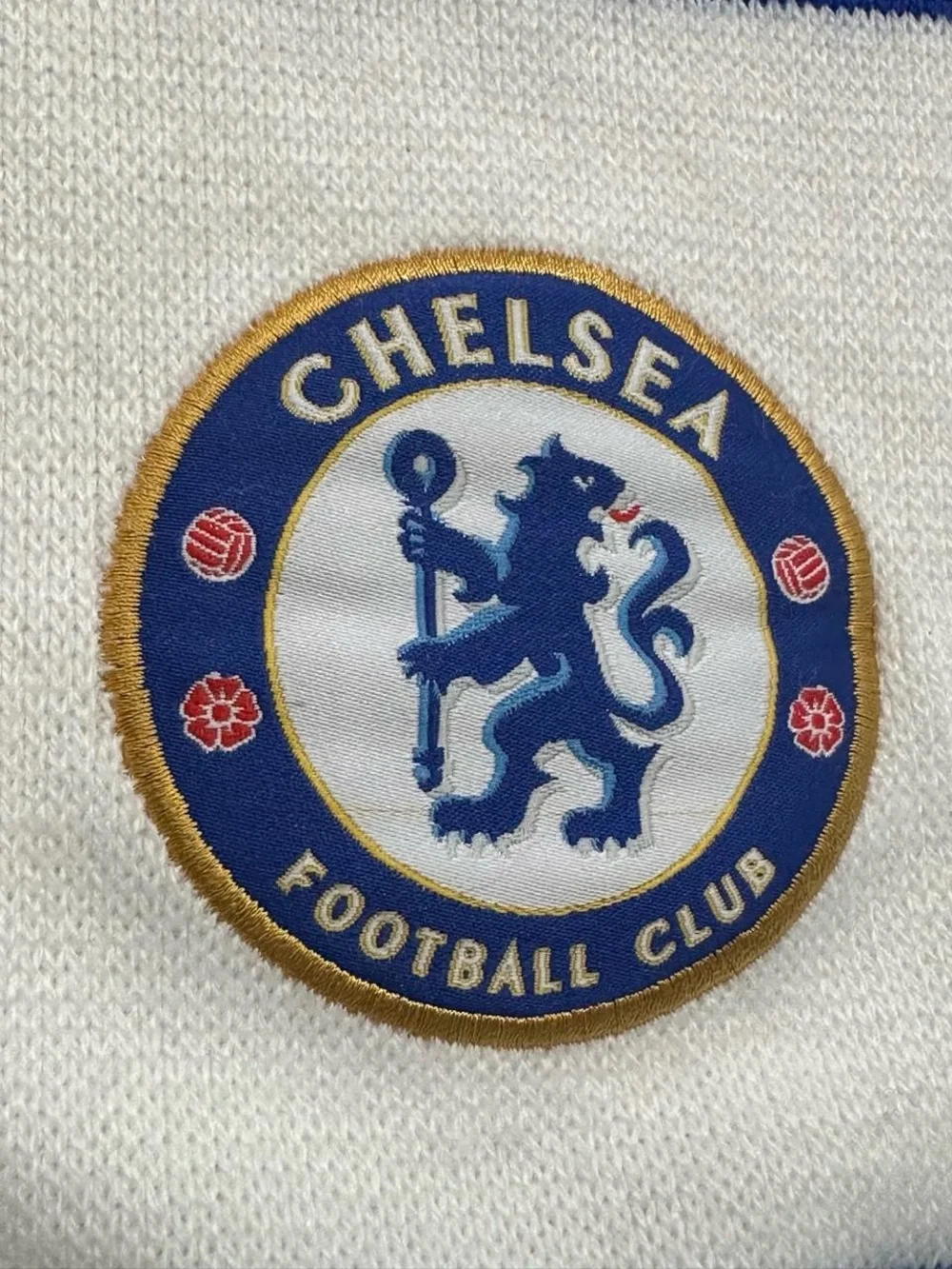 Vintage Chelsea FC Striped Football Scarf